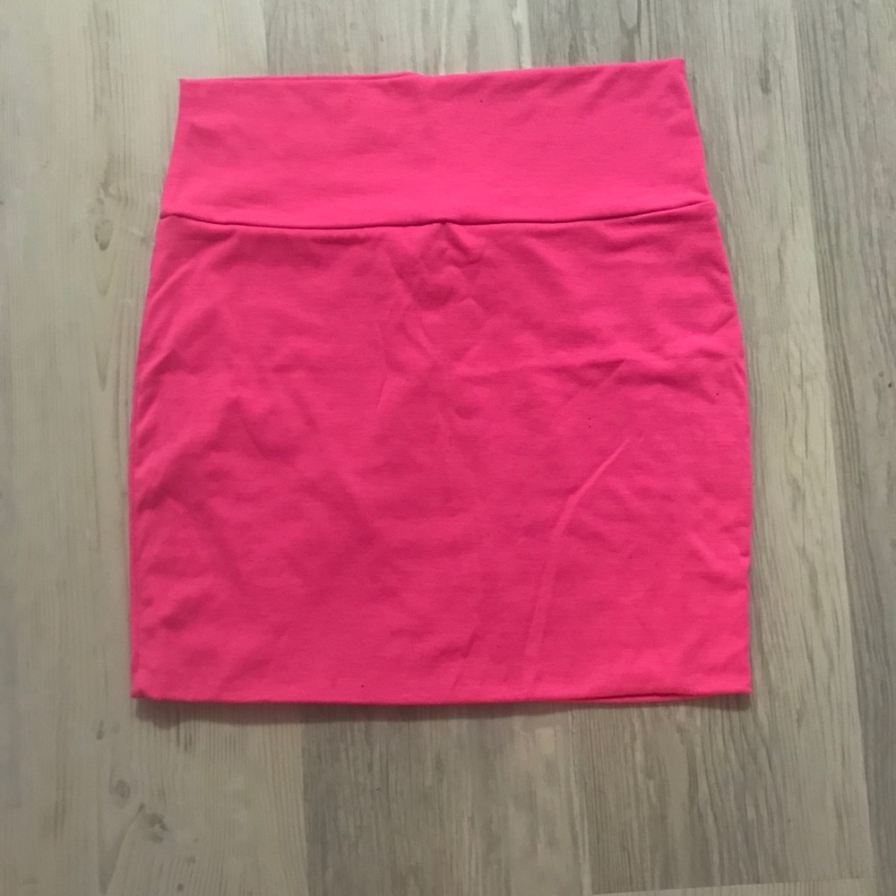 Hot pink skirt